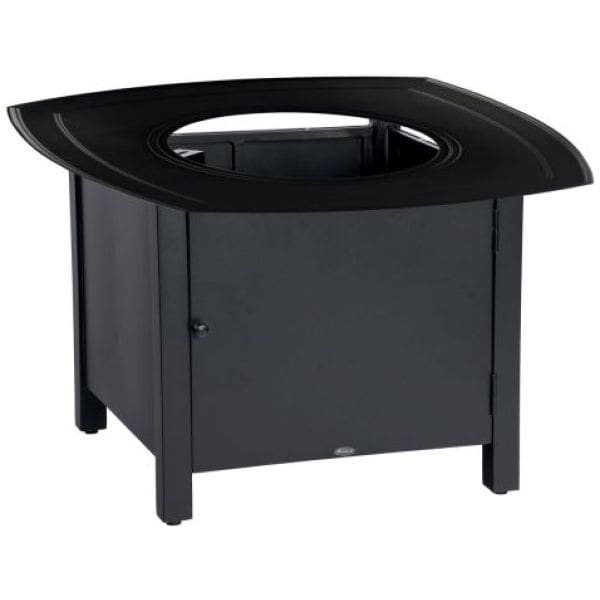 Woodard - Solid Cast Square Round Dining Height Fire Table