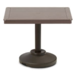 Telescope - 36" Square Dining Height 80 lb Pedestal Table w/ hole