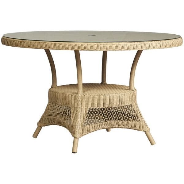 Lloyd Flanders - Loom 49" Round Umbrella Dining Table