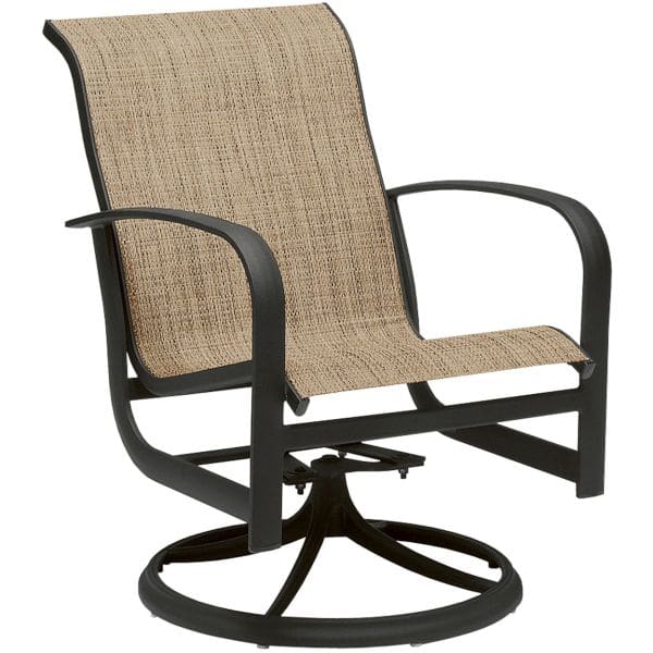 Woodard - Fremont Sling Swivel Rocking Dining Armchair