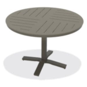 Telescope - 48" Round Balcony Height Pedestal Table w/ hole