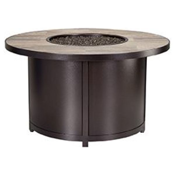 OW Lee - 42" Rd. Chat Height Elba Aluminum Fire Pit