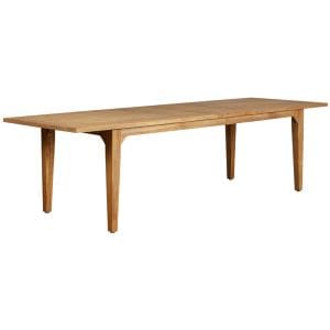 Lloyd Flanders - Teak 86-110" Double Butterfly Leaf Umbrella Table