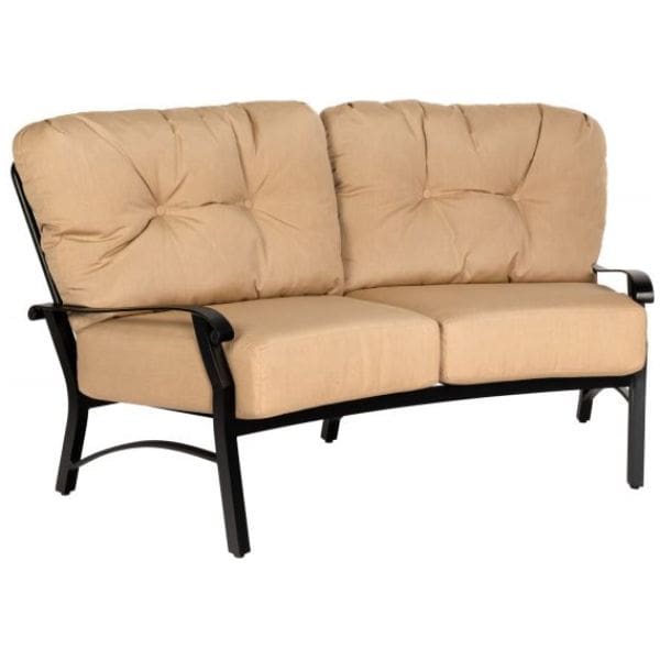 Woodard - Cortland Cushion Crescent Love Seat