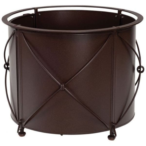 Woodard - Derby Accented Universal Round Fire Table with Round Burner