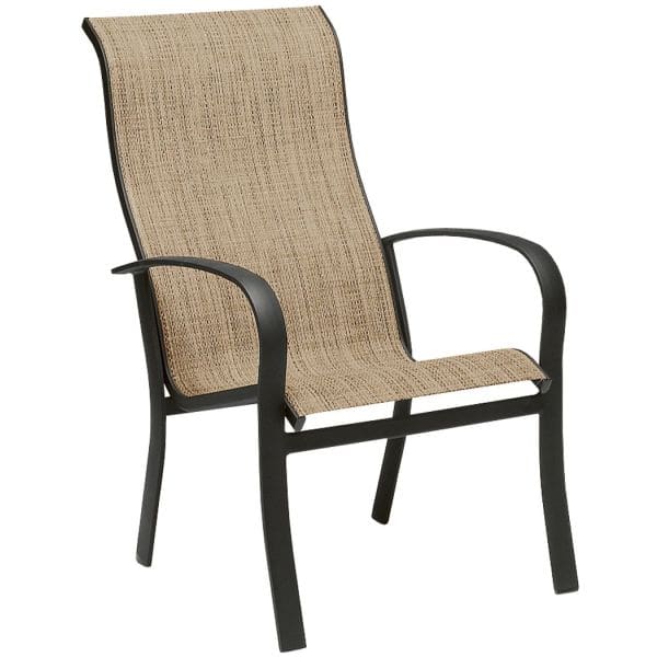 Woodard - Fremont Sling High-Back Dining Armchair - Stackable